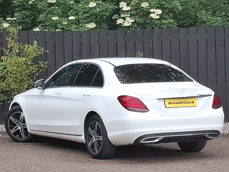 Mercedes-Benz C Class Saloon White #2