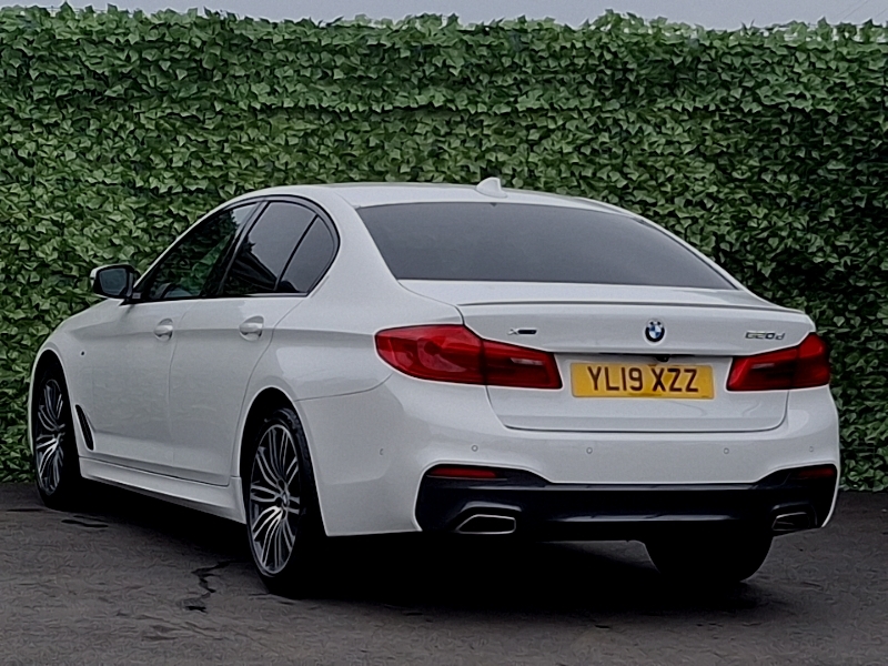 BMW 5 Series 520D Xdrive M Sport YL19XZZ White #2