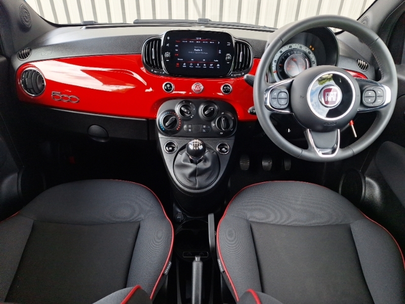 Fiat 500 1.0 Mild Hybrid Red BJ73OXW Black #3
