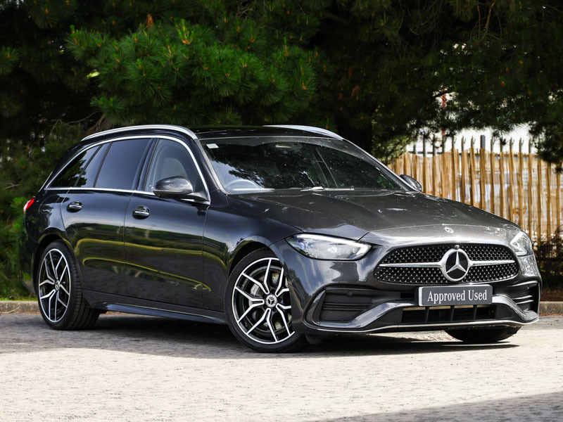 Mercedes-Benz C Class C220d Amg Line Premium Pan Roof 9G-tronic Grey
