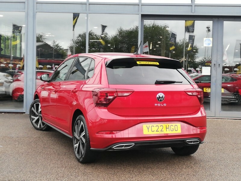 Volkswagen Polo 1.0 Tsi 110 R-line Dsg Red #2