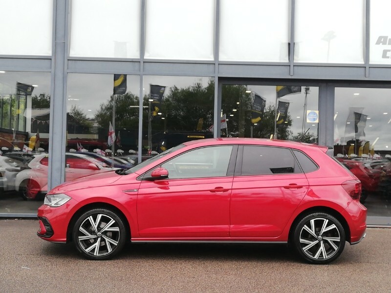Volkswagen Polo 1.0 Tsi 110 R-line Dsg Red #4