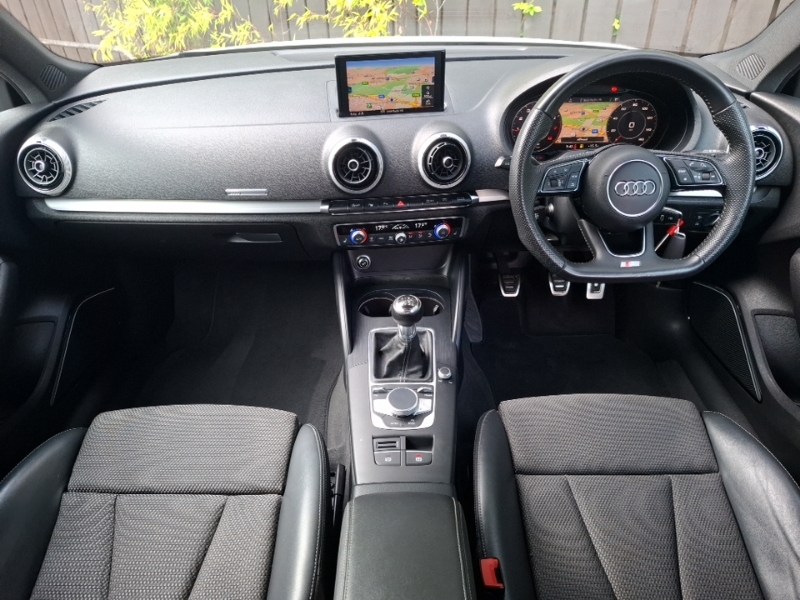 Audi A3 30 Tfsi 116 Black Edition DK19YMF White #3