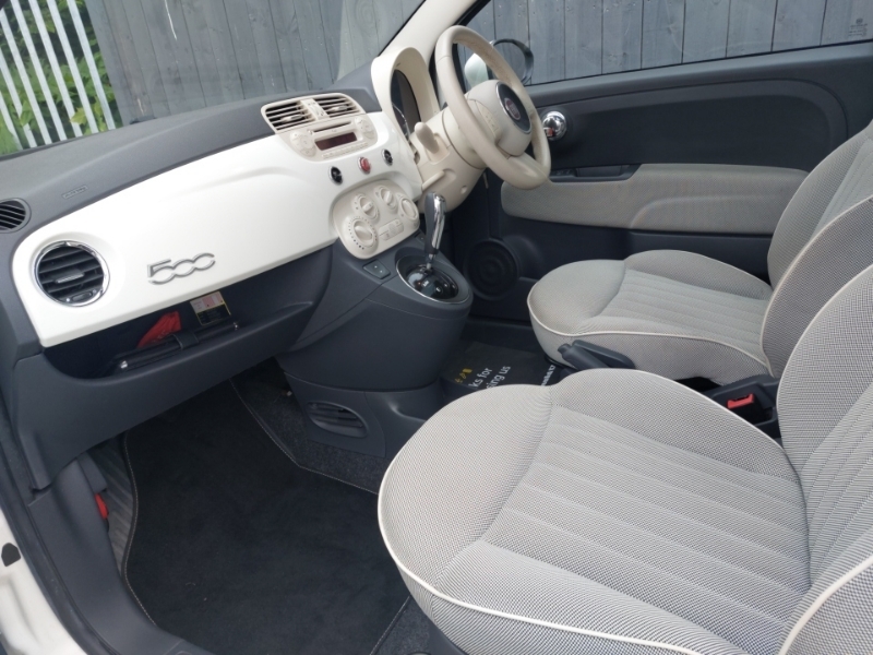 Fiat 500 1.2 Lounge Dualogic Start Stop SY63FLR White #5