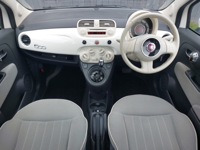 Fiat 500 1.2 Lounge Dualogic Start Stop SY63FLR White #3
