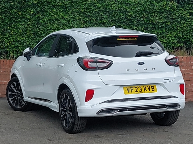 Ford Puma 1.0 Ecoboost Hybr Mhev 155 St-line Vignale Dct VF23KVB White #2
