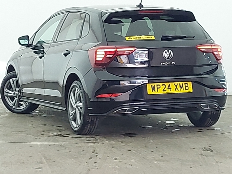 Volkswagen Polo 1.0 Tsi R-line Dsg Black #2