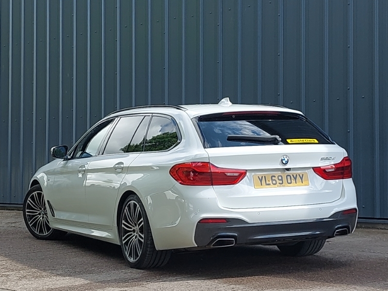BMW 5 Series 520D M Sport White #2