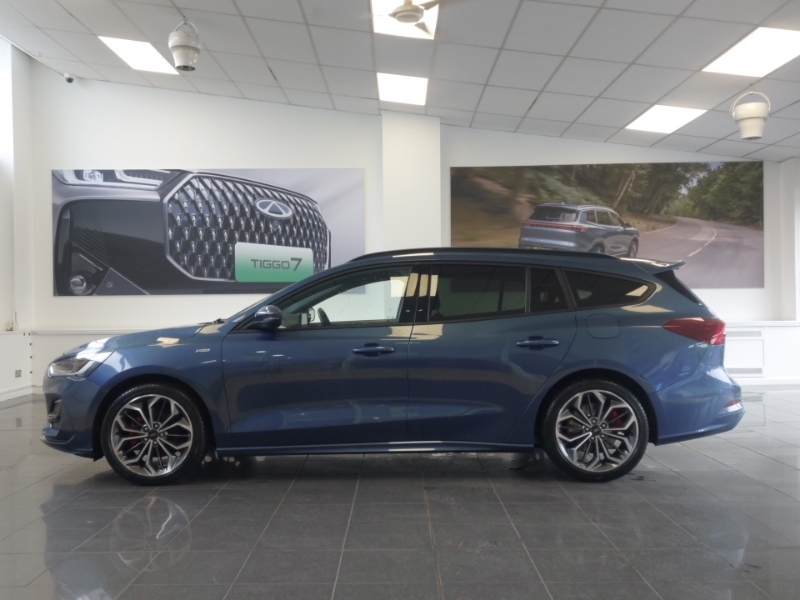 Ford Focus 1.0 Ecoboost Hybrid Mhev 155 St-line X AMZ8362 Blue #4