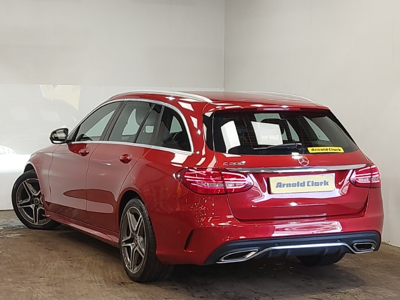 Mercedes-Benz C Class C200 Amg Line 9G-tronic Red #2