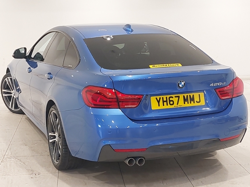 BMW 4 Series 420D 190 M Sport Professional Media YH67MMJ Blue #2