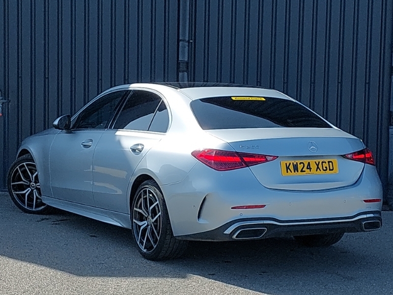 Mercedes-Benz C Class C200 Amg Line Premium Plus 9G-tronic Silver #2