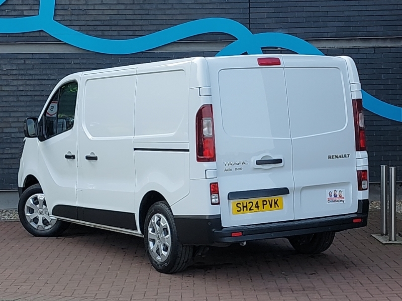 Renault Trafic Sl30 Blue Dci 130 Advance Van White #2