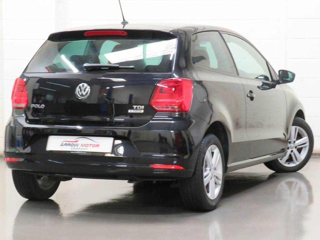 Volkswagen Polo Hatchback 1.4 Tdi Bluemotion Tech Match Edition Eu Black #3