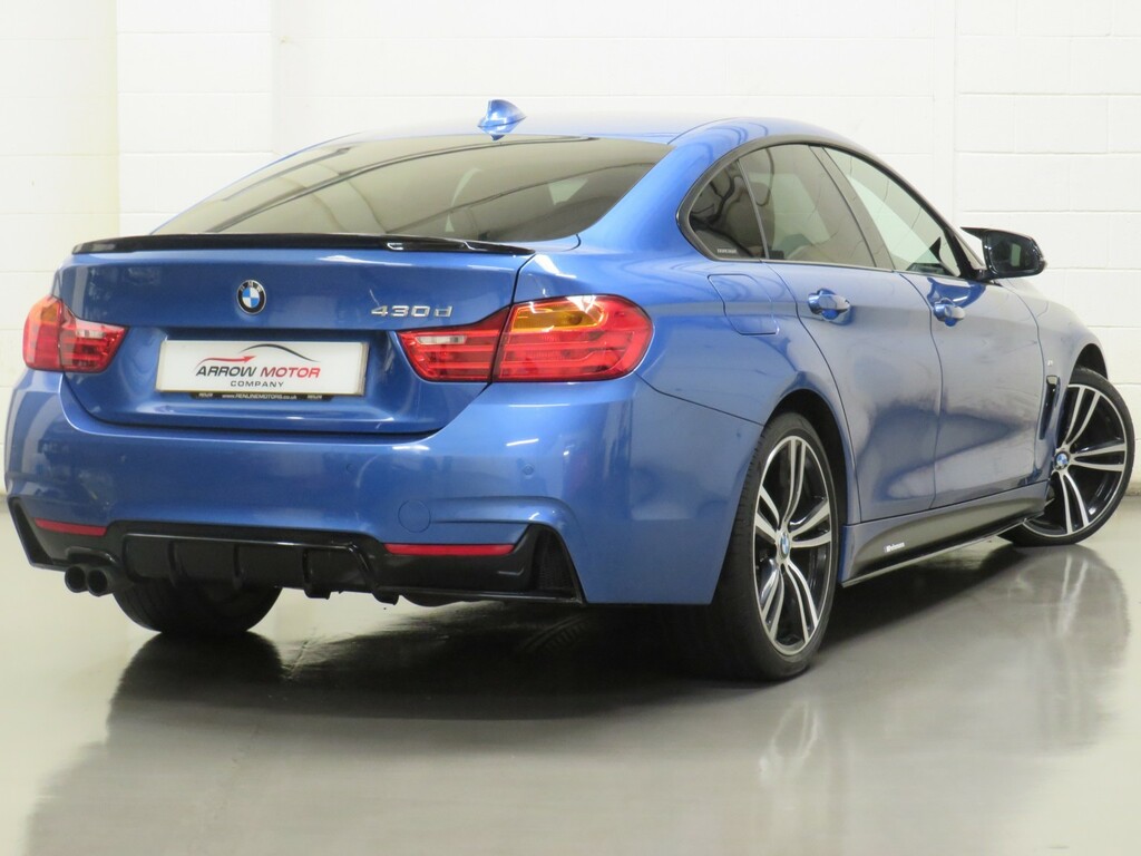 BMW 4 Series Gran Coupe Hatchback 3.0 430D M Sport Euro 6 Ss YG64BPX Blue #3
