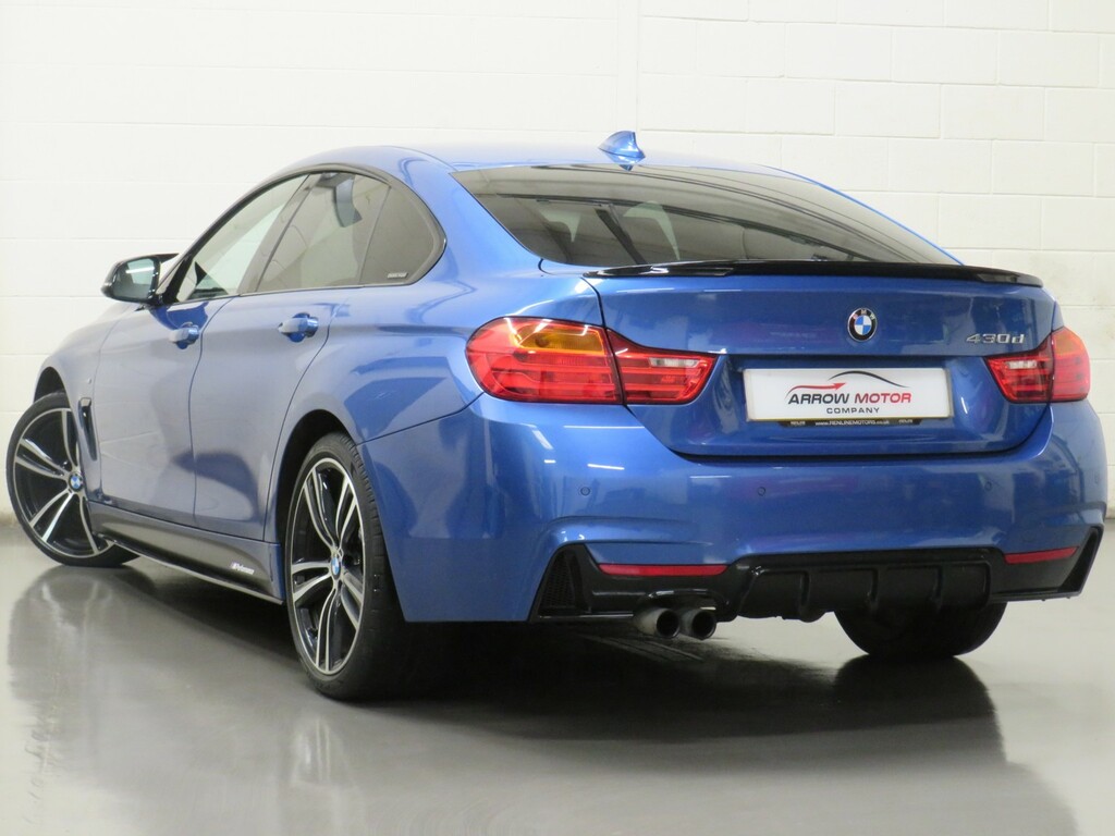 BMW 4 Series Gran Coupe Hatchback 3.0 430D M Sport Euro 6 Ss YG64BPX Blue #5