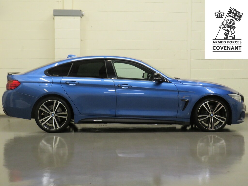 BMW 4 Series Gran Coupe Hatchback 3.0 430D M Sport Euro 6 Ss YG64BPX Blue #2