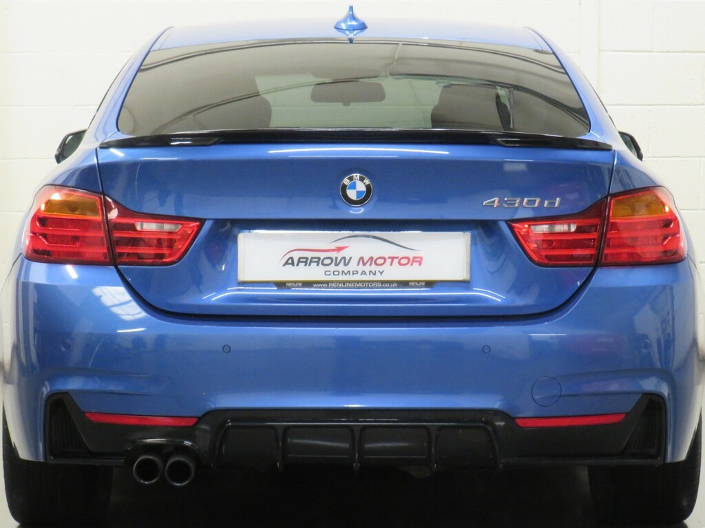 BMW 4 Series Gran Coupe Hatchback 3.0 430D M Sport Euro 6 Ss YG64BPX Blue #4