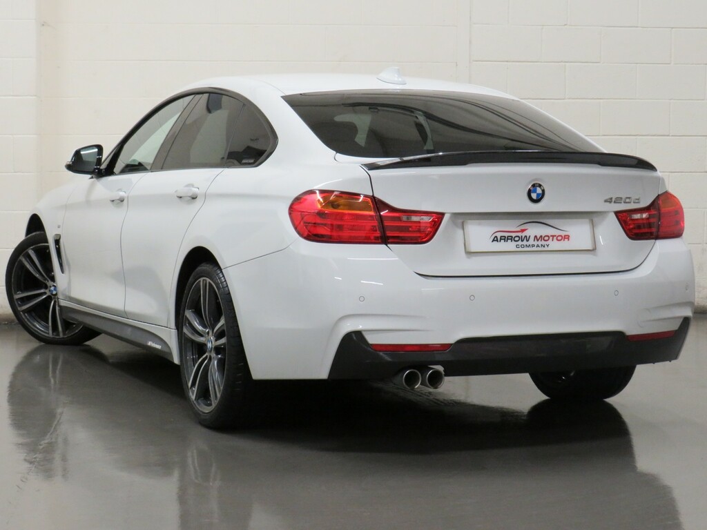 BMW 4 Series Gran Coupe Hatchback 2.0 420D M Sport Euro 6 Ss NU17FLM White #5