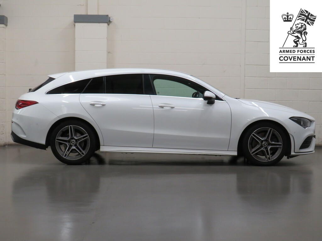 Mercedes-Benz CLA Class Estate 1.3 Cla200 Amg Line Shooting Brake 7G-dct E WA69VFD White #2
