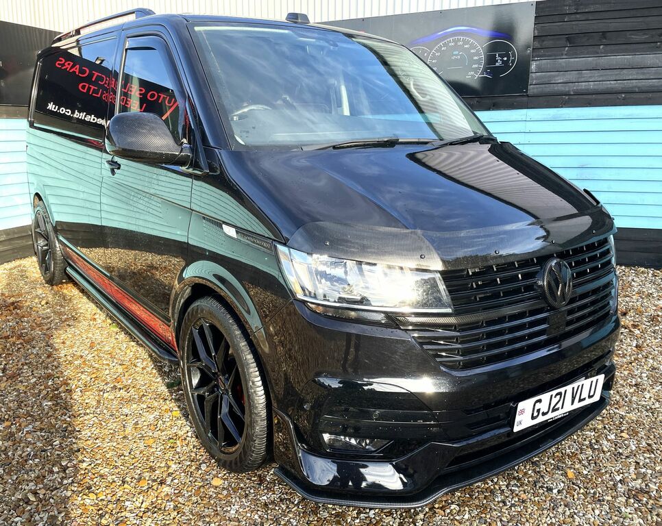 Volkswagen Transporter T6.1 2.0 Tdi T30 Highline Panel Van Man GJ21VLU Black #2