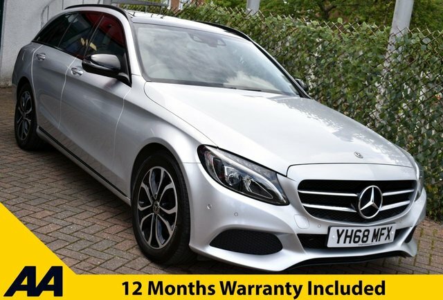 Mercedes-Benz C Class 2018 C200 Sport Premium Estate 9G-tronic 181 Silver