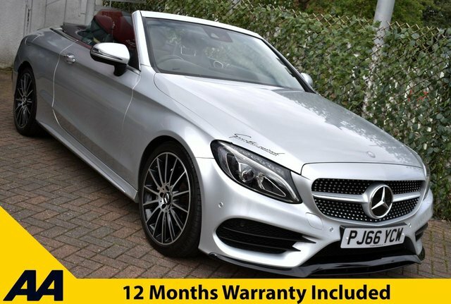 Mercedes-Benz C Class 2016 C220d Amg Line Cabriolet 9G-tronic 168 B Silver