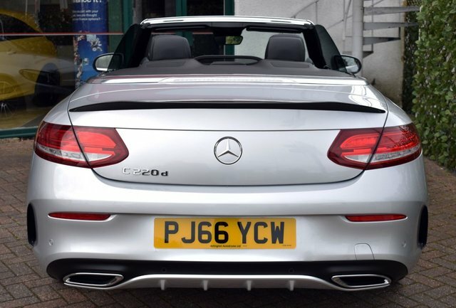 Mercedes-Benz C Class 2016 C220d Amg Line Cabriolet 9G-tronic 168 B Silver #5