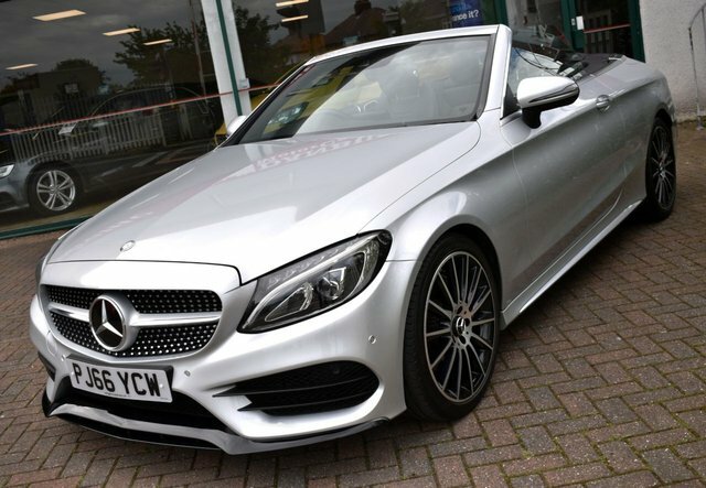 Mercedes-Benz C Class 2016 C220d Amg Line Cabriolet 9G-tronic 168 B Silver #3