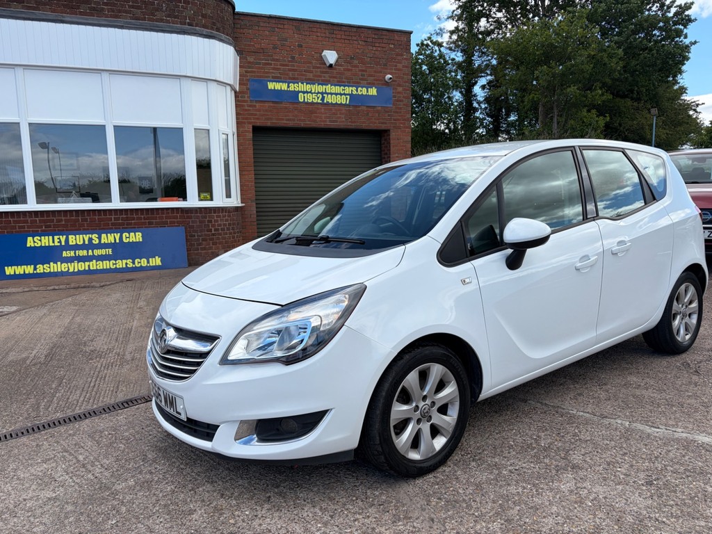 Vauxhall Meriva 1.4I 16V Life Low Mileage, High Up Driving Pos SE66WML White