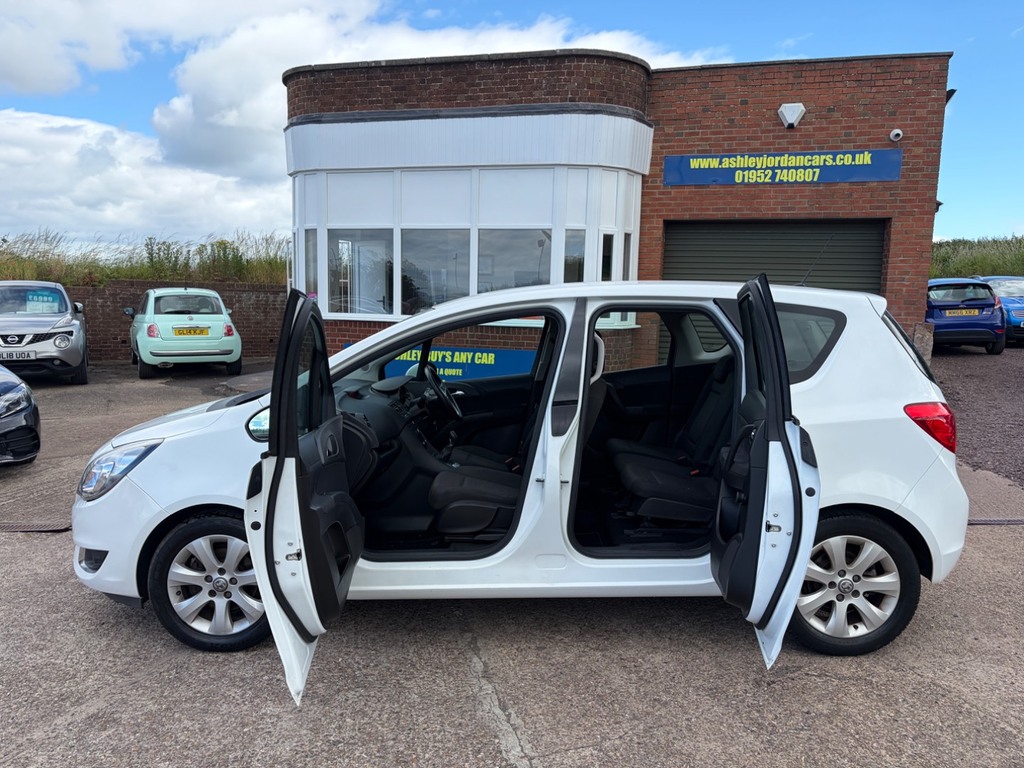 Vauxhall Meriva 1.4I 16V Life Low Mileage, High Up Driving Pos SE66WML White #3