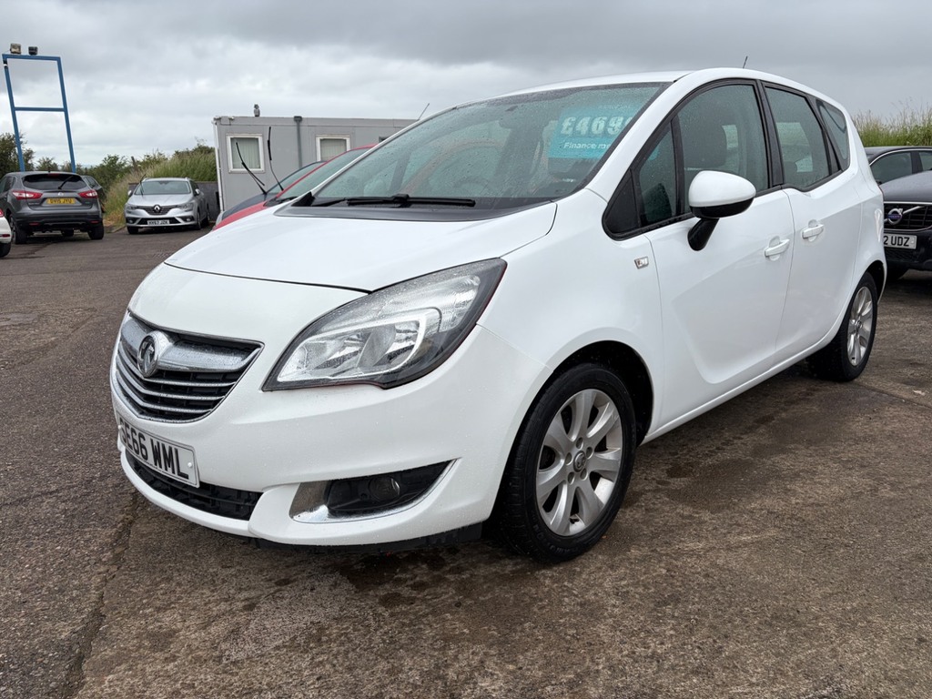 Vauxhall Meriva 1.4I 16V Life Low Mileage, Large Boot White