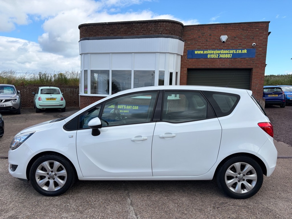 Vauxhall Meriva 1.4I 16V Life Low Mileage, High Up Driving Pos SE66WML White #2