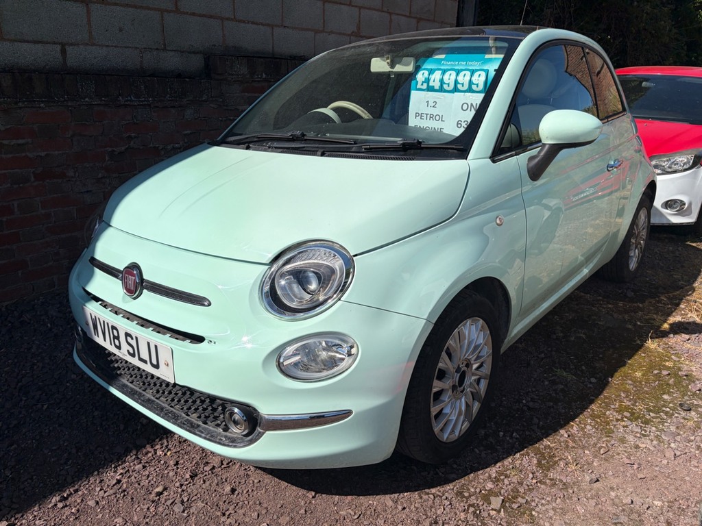 Fiat 500 1.2 Lounge Full Clear Mot Green