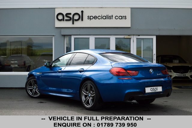BMW 6 Series Gran Coupe 640D M Sport Saloon Blue #5