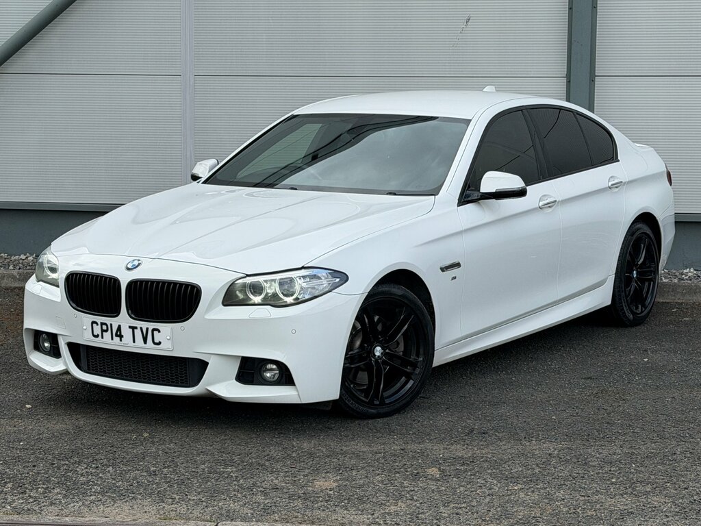 BMW 5 Series 2.0 520D M Sport Saloon Euro 6 S White #2