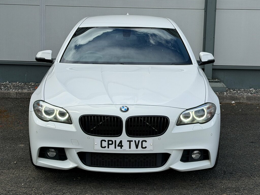 BMW 5 Series 2.0 520D M Sport Saloon Euro 6 S White #3