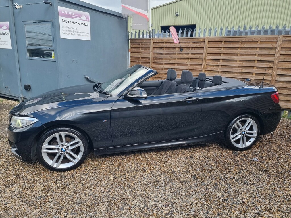 BMW 2 Series Convertible 2.0 218D M Sport Convertible 2016 Black #4