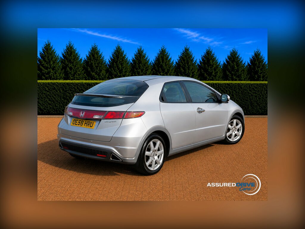 Honda Civic 1.8 I-vtec Ex Hatchback 156 Gk OE58HRU Silver #3