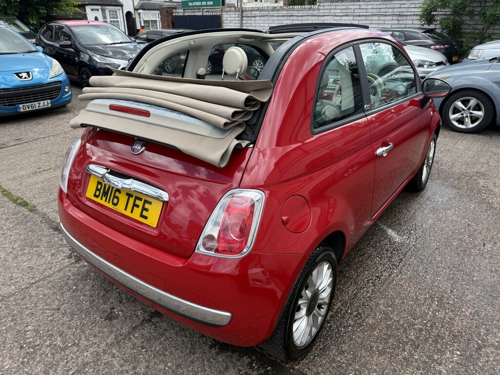 Fiat 500C Convertible 1.2 Lounge 201616 Red #3