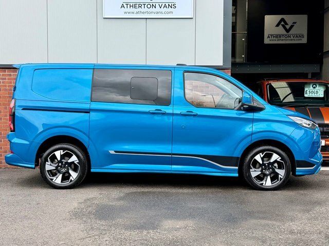 Ford Transit Custom 2.5 320 Duratec 11.8Kwh Sport Combi Van DY74OHB Blue #2