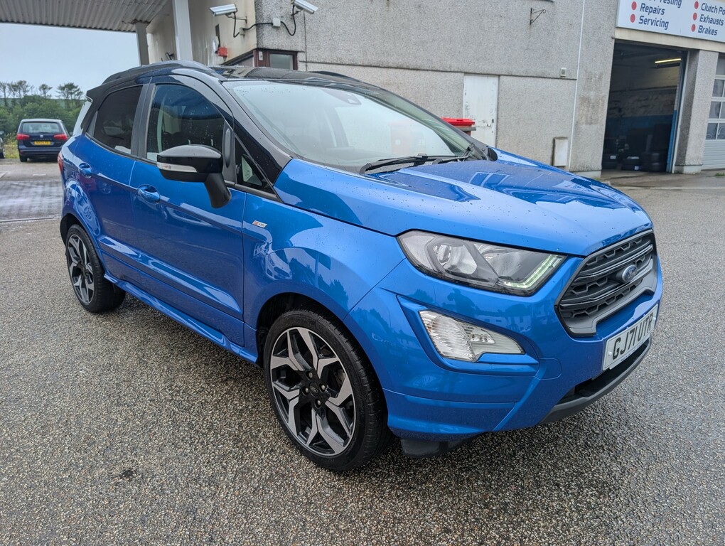 Ford Ecosport 1.0T St-line 1.0L Ecoboost 140Ps Fwd 6 Spee Blue