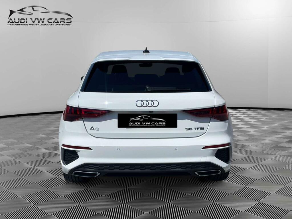 Audi A3 1.5 Tfsi 35 S Line Sportback S Tronic Euro 6 Ss White #4