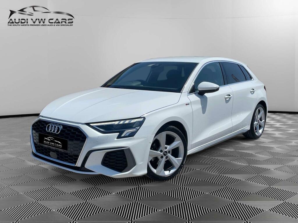 Audi A3 1.5 Tfsi 35 S Line Sportback S Tronic Euro 6 Ss White