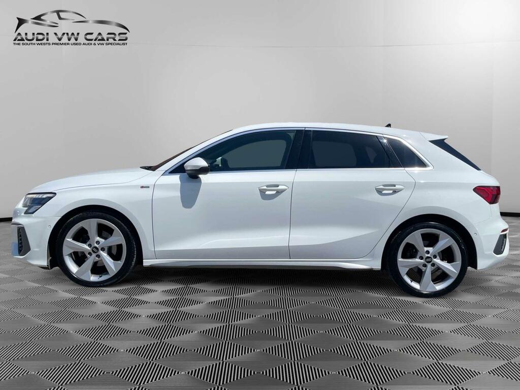 Audi A3 1.5 Tfsi 35 S Line Sportback S Tronic Euro 6 Ss White #2