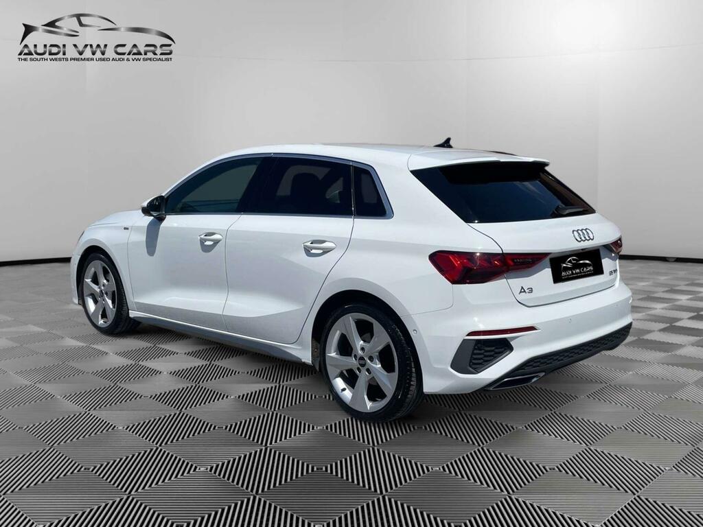 Audi A3 1.5 Tfsi 35 S Line Sportback S Tronic Euro 6 Ss White #3