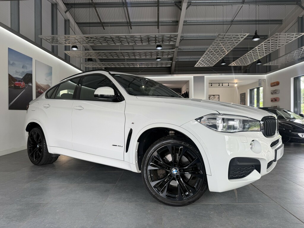 BMW X6 3.0 X6 Xdrive40d M Sport White #3