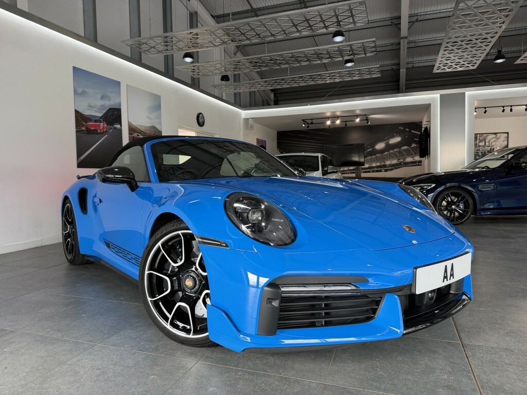 Porsche 911 Convertible 3.7 T 992 Turbo S 202372 Blue