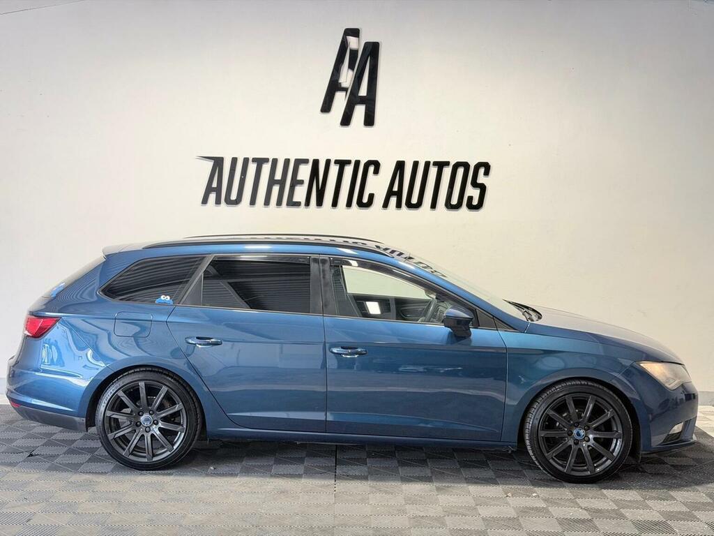 Seat Leon 1.6 Tdi Cr S Sport Tourer Euro 5 Ss 2014 Blue #2