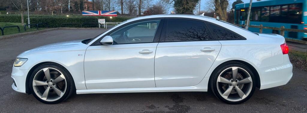 Audi A6 Saloon Tdi Ultra Black Edition White #8